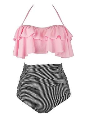Baju Renang Wanita Baju Renang dengan Warna Pepejal