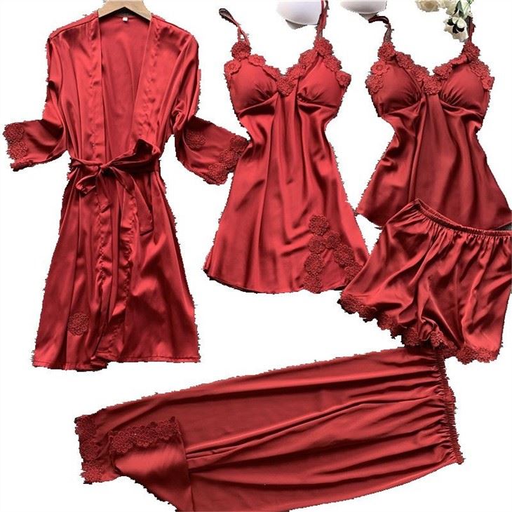 Ladies Lace Sexy Nightwear Set