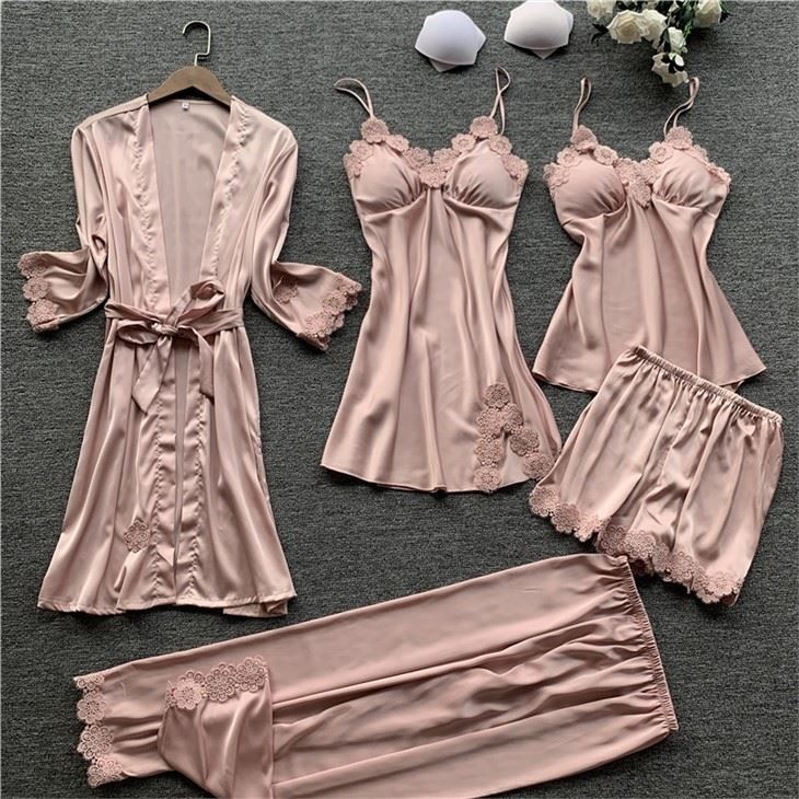 Ladies Lace Sexy Nightwear Set